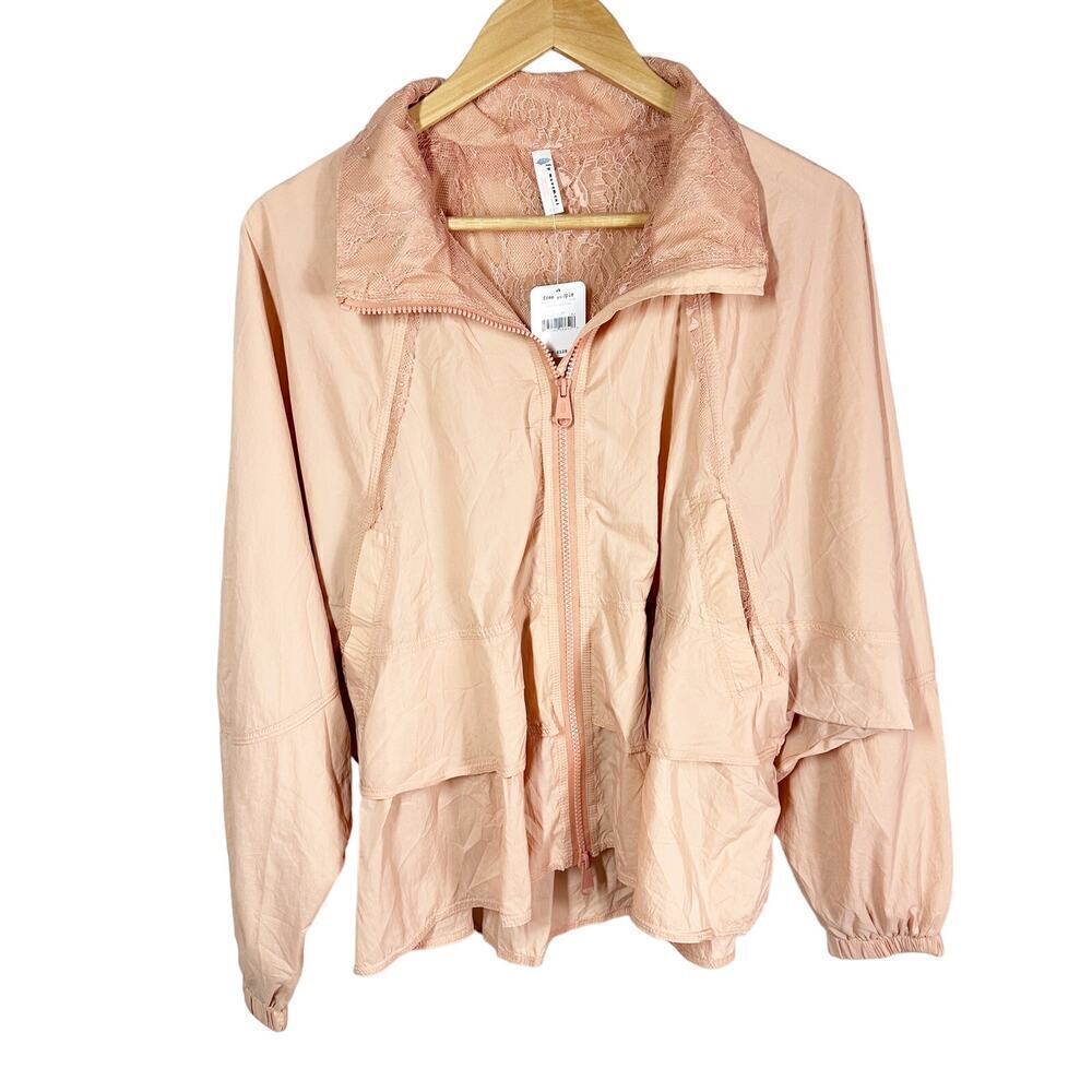 Free People Movement Namaslay Lightweight Jacket Size XS Brushed Apricot